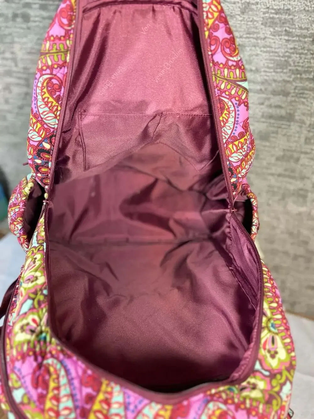 Vera Bradley 2pc Essential Quilted Backpack and wallet in Resort Medallion